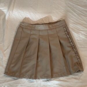 Wonder Nation Scooter Skirt Girls Khaki School Uniform Pleated size 12 plus